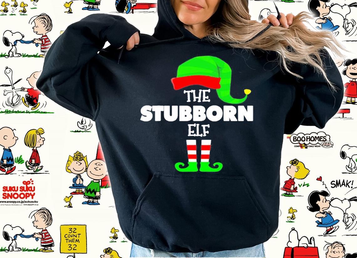 The Stubborn Elf Group Matching Christmas Pjs T-Shirt t-shirt