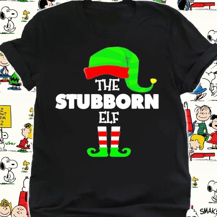 The Stubborn Elf Group Matching Christmas Pjs T-Shirt t-shirt
