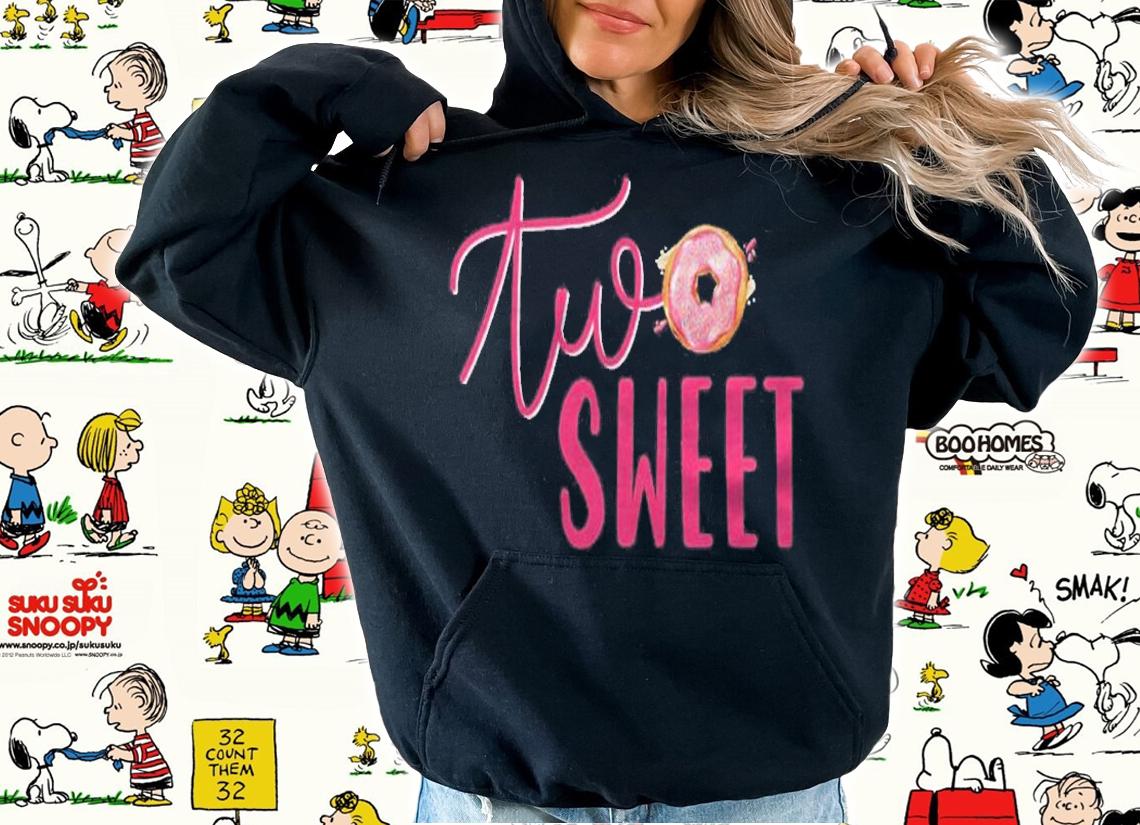 Two Sweet Two Years Old Donut Party Birthday Outfit Parents Shirt t-shirt