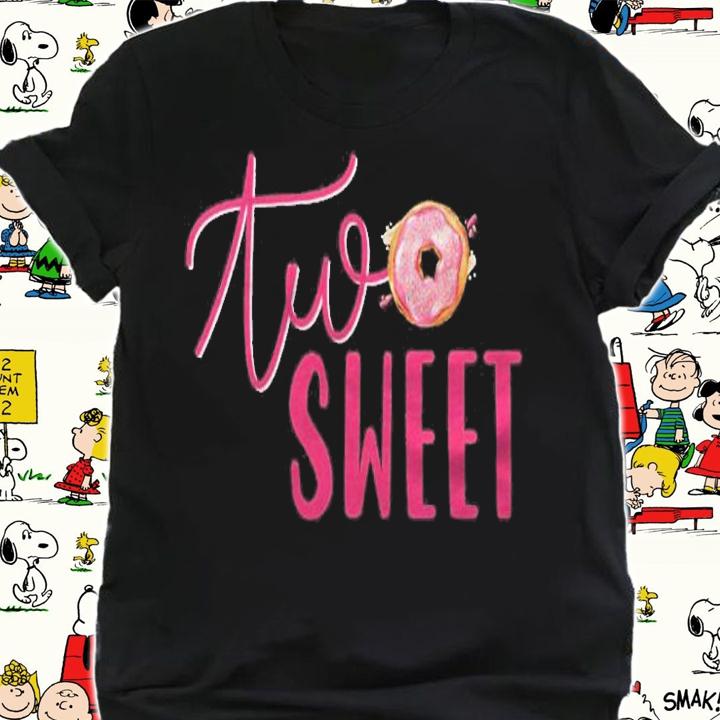 Two Sweet Two Years Old Donut Party Birthday Outfit Parents Shirt t-shirt