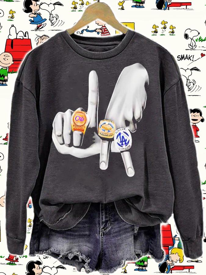 Cant Beat LA And Rings Hands T-Shirt sweatshirt
