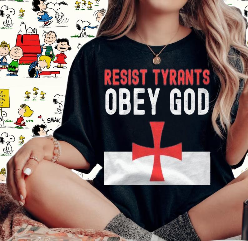 Christian Conservative Anti Biden Resist Tyrants Obey God shirt woman shirt