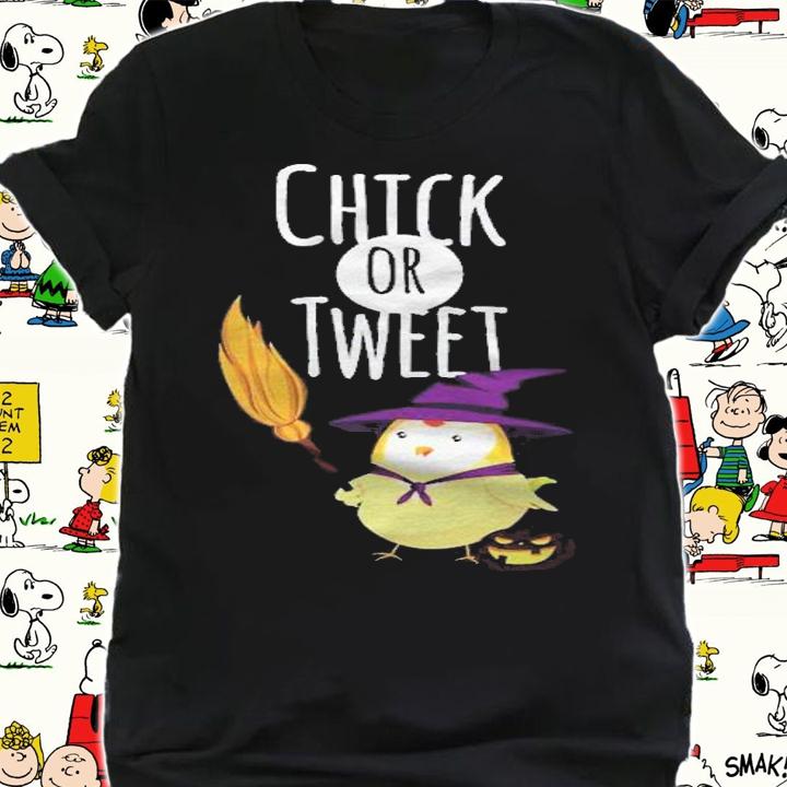 Funny Halloween Gag Chick Or Tweet Trick Or Treat Joke Cute Shirt shirt