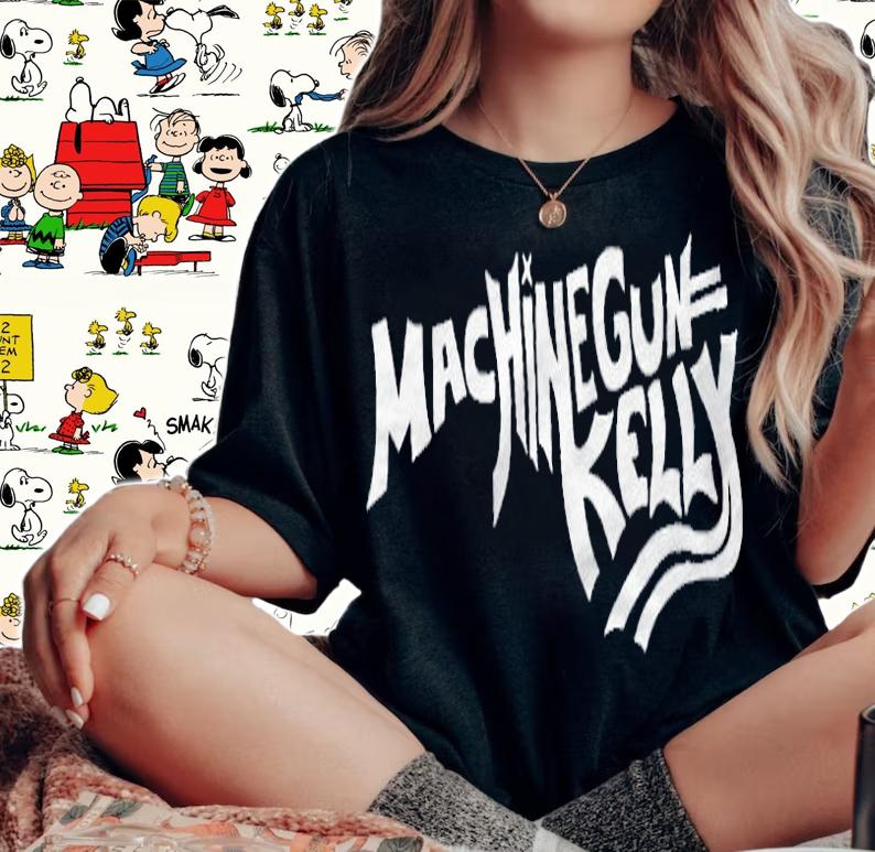 Machine Gun Kelly text logo T-shirt woman shirt
