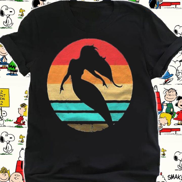 Mermaid Retro Style Vintage Mermaid Lover Gift Shirt