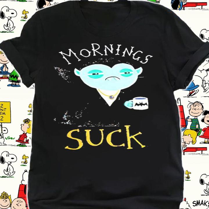Mornings Suck Vampire Shirt shirt