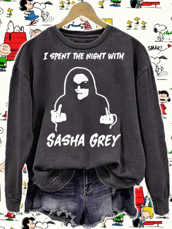 Official I Spent The Night With Sasha Grey Shirt sweatshirt