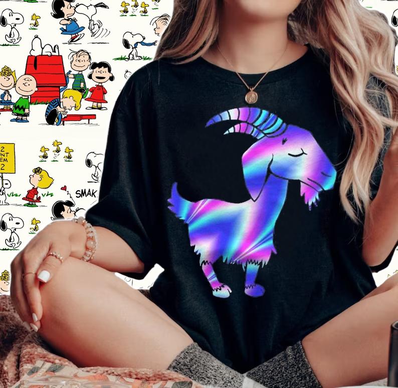 Pet Goat Vintage 1990S Vaporwave Tie-Dye Goat Fan & Lover Shirt woman shirt