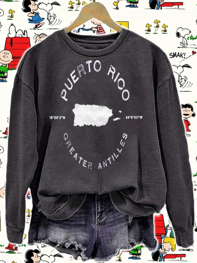 Puerto Rico Graphic Vintage Retro Shirt sweatshirt