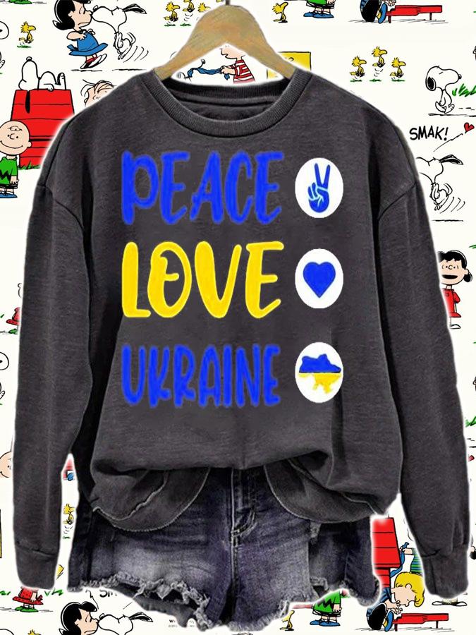 Peace Love Ukraine I Stand With Ukraine T-Shirt sweatshirt