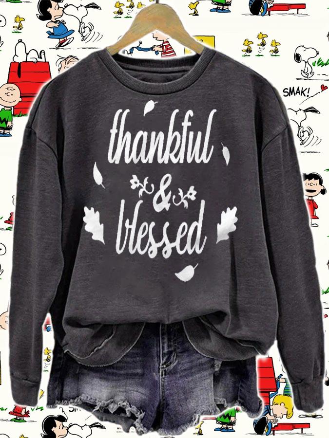 Thanksgiving Shirt Thankful & Blessed To Thanksgiving Shirt