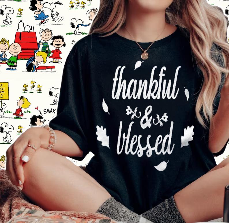 Thanksgiving Shirt Thankful & Blessed To Thanksgiving Shirt