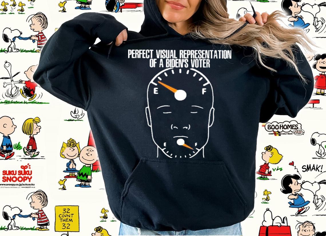 The Perfect Visual Representation Of A Biden's Voter 2022 Shirt hoodie