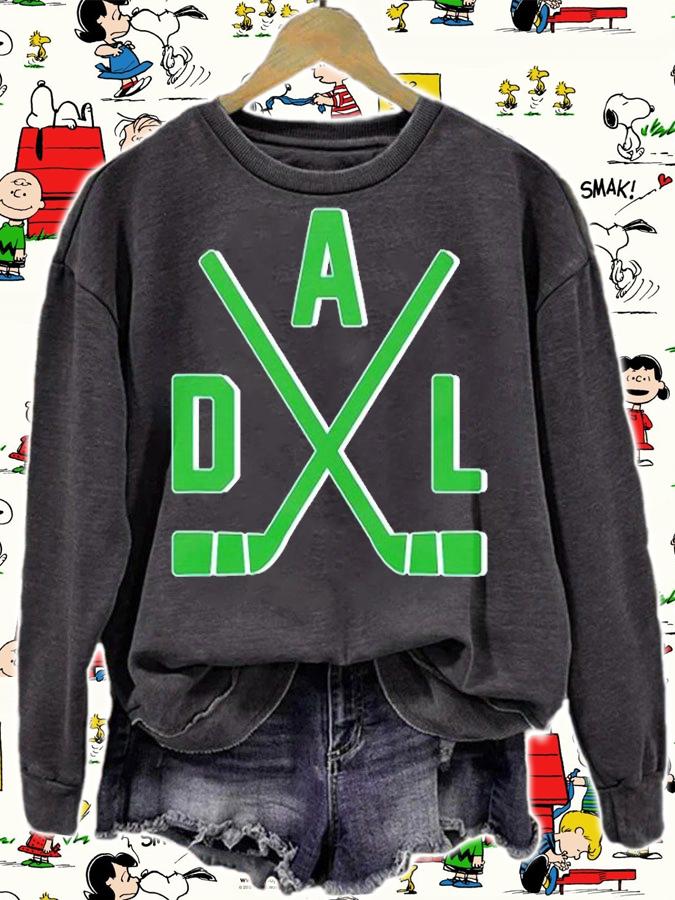 Vintage Dallas Hockey Sticks Player T-Shirt