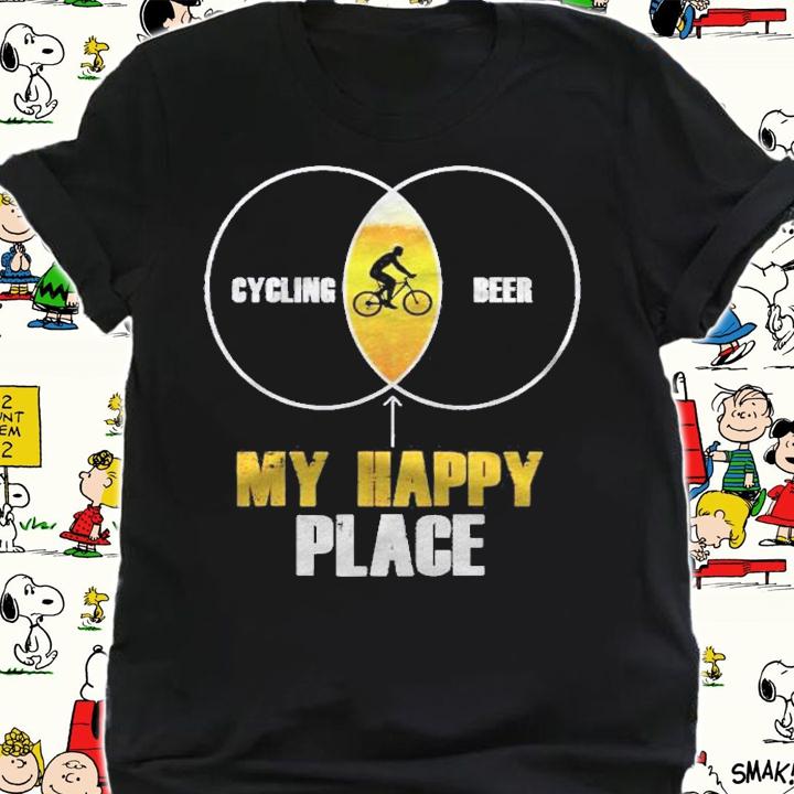 Cycling Beer My Happy Place Shirt shirt