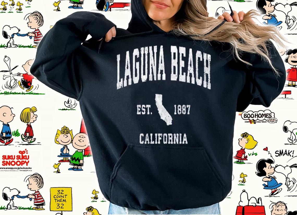 Laguna Beach California Ca Vintage Athletic Sports Design Shirt