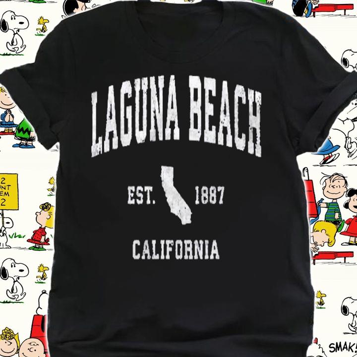 Laguna Beach California Ca Vintage Athletic Sports Design Shirt