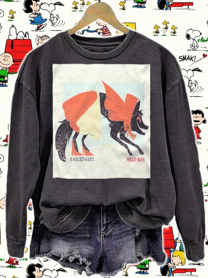 Little red riding hood failed girl honeydotes wild boy T-shirt sweatshirt