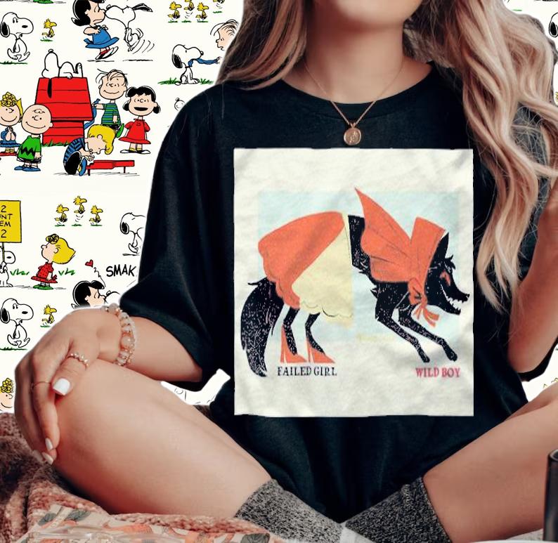 Little red riding hood failed girl honeydotes wild boy T-shirt woman shirt
