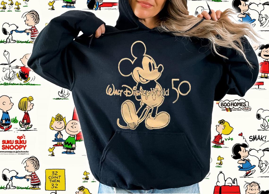 Mickey Mouse Walt Disney World 50th Anniversary T-shirt hoodie