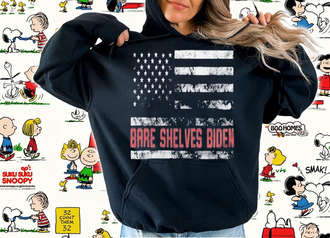 New Design bare Shelves Biden USA Flag Anti Joe Biden T-Shirt hoodie