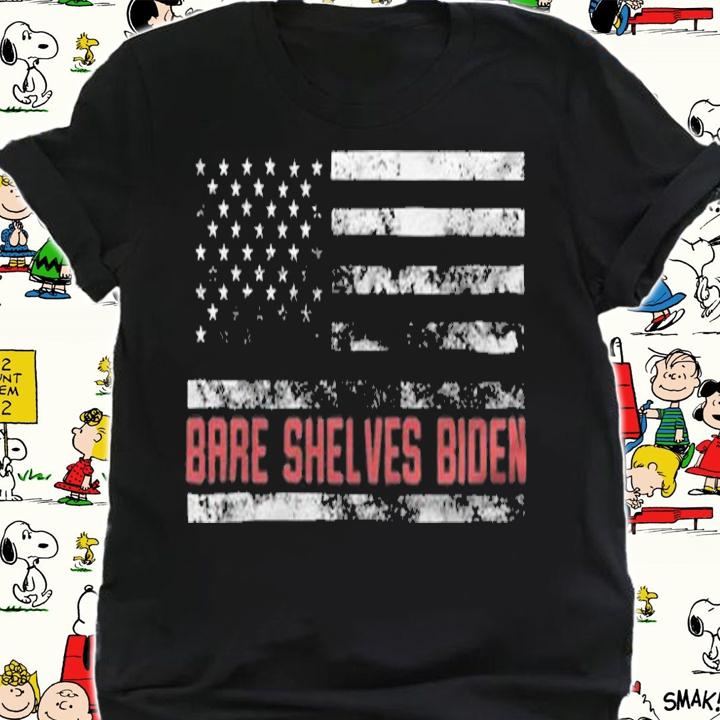 New Design bare Shelves Biden USA Flag Anti Joe Biden T-Shirt shirt
