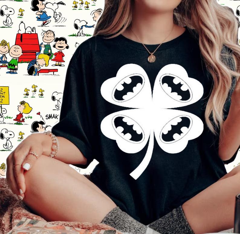 Shamrock Batman St Patricks Day T-Shirt woman shirt