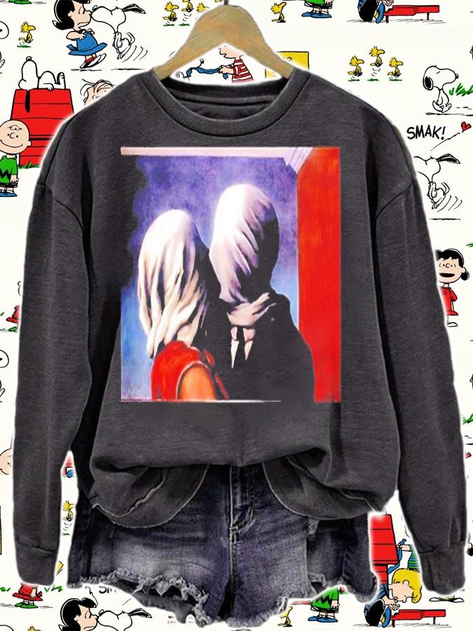 The Lovers Famous Painting By Magritte T-Shirt sweatshirt