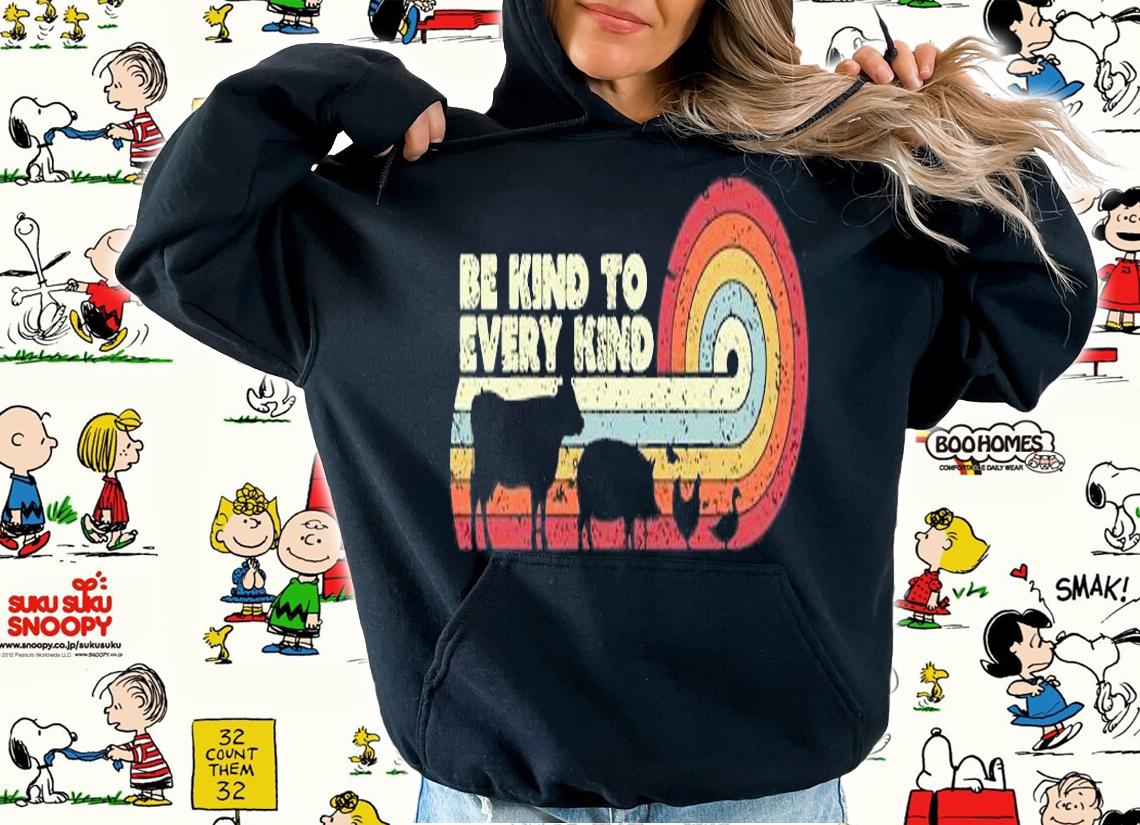 Vegan Retro Be Kind To Every Kind T-Shirt