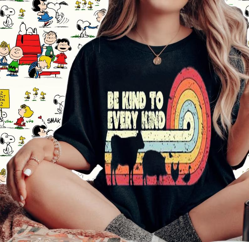 Vegan Retro Be Kind To Every Kind T-Shirt