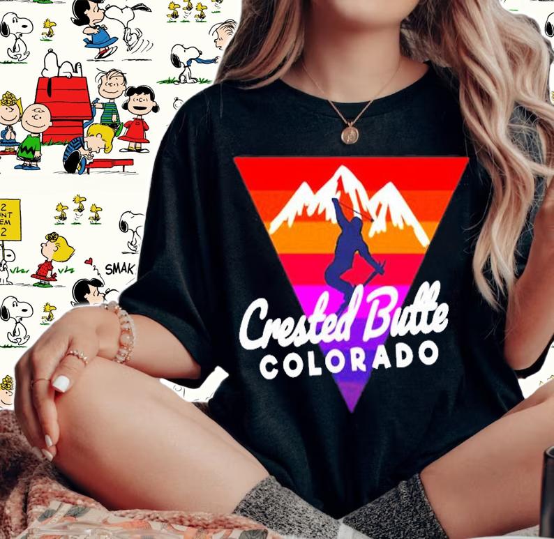Crested Butte Ski Jump Disco Nights Crested Butte Colorado T-Shirt