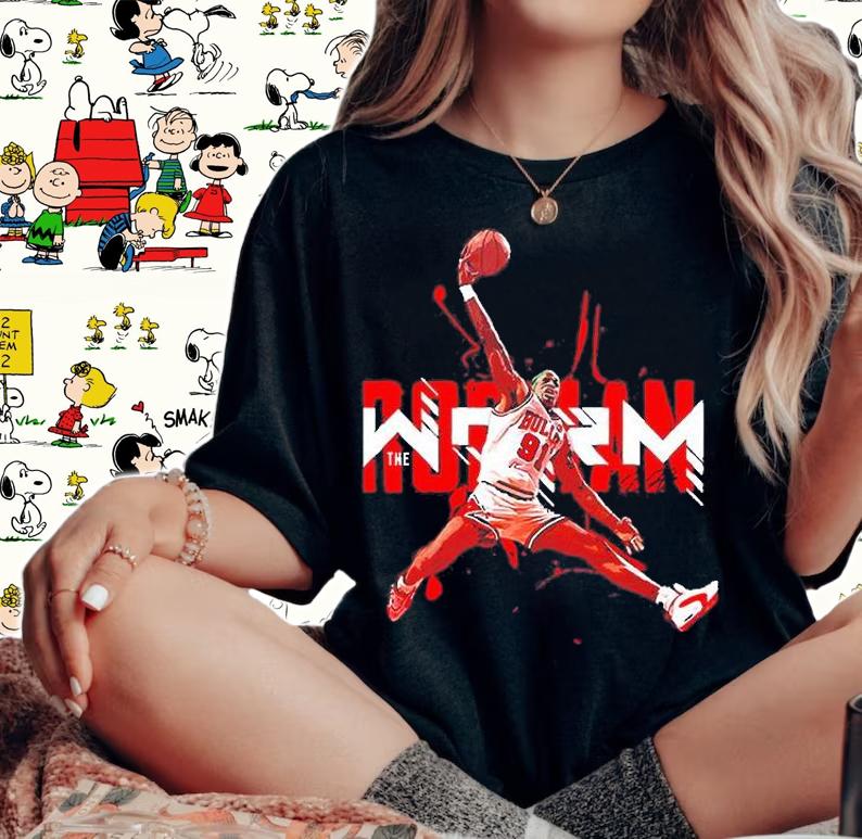 Dennis Rodman Basketball T-Shirt woman shirt