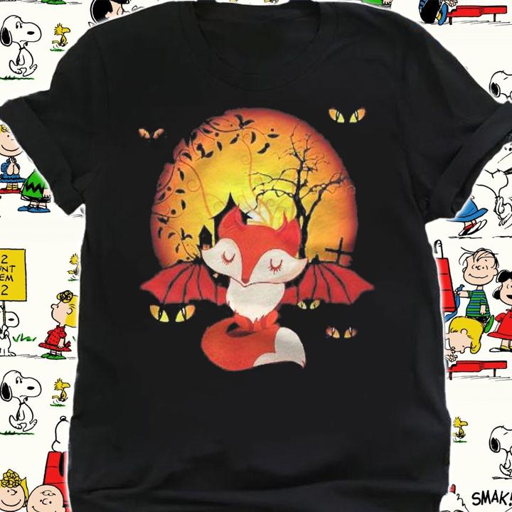 Halloween  Fox With Bat Wings Shirt shirt