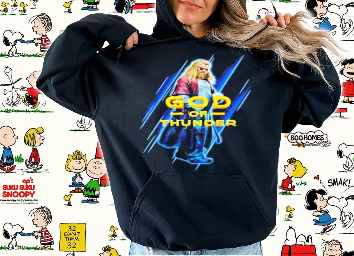 Marvel Avengers Endgame Thor God Of Thunder Portrait T-Shirt