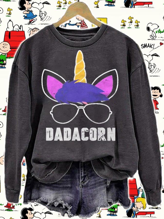 Mens Dadacorn Unicorn Dad Fathers Day Unicorn Daddy Shirt sweatshirt