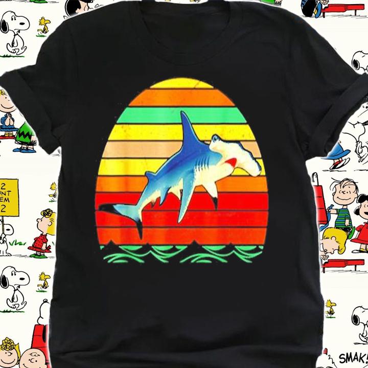 Vintage Retro Hammerhead Shark Funny Gift T-Shirt shirt