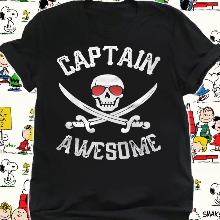 Captain Awesome Shirt Pirate Tshirt Funny Teen Boy Gift Shirt shirt