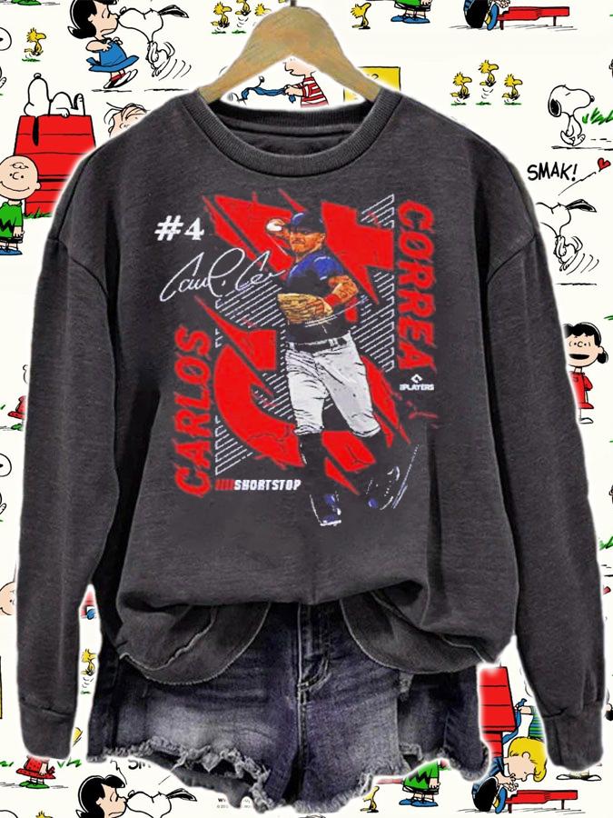 Carlos Correa Minnesota C4 Baseball Signatures Shirt sweatshirt