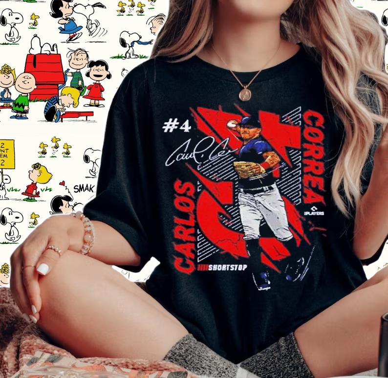 Carlos Correa Minnesota C4 Baseball Signatures Shirt woman shirt