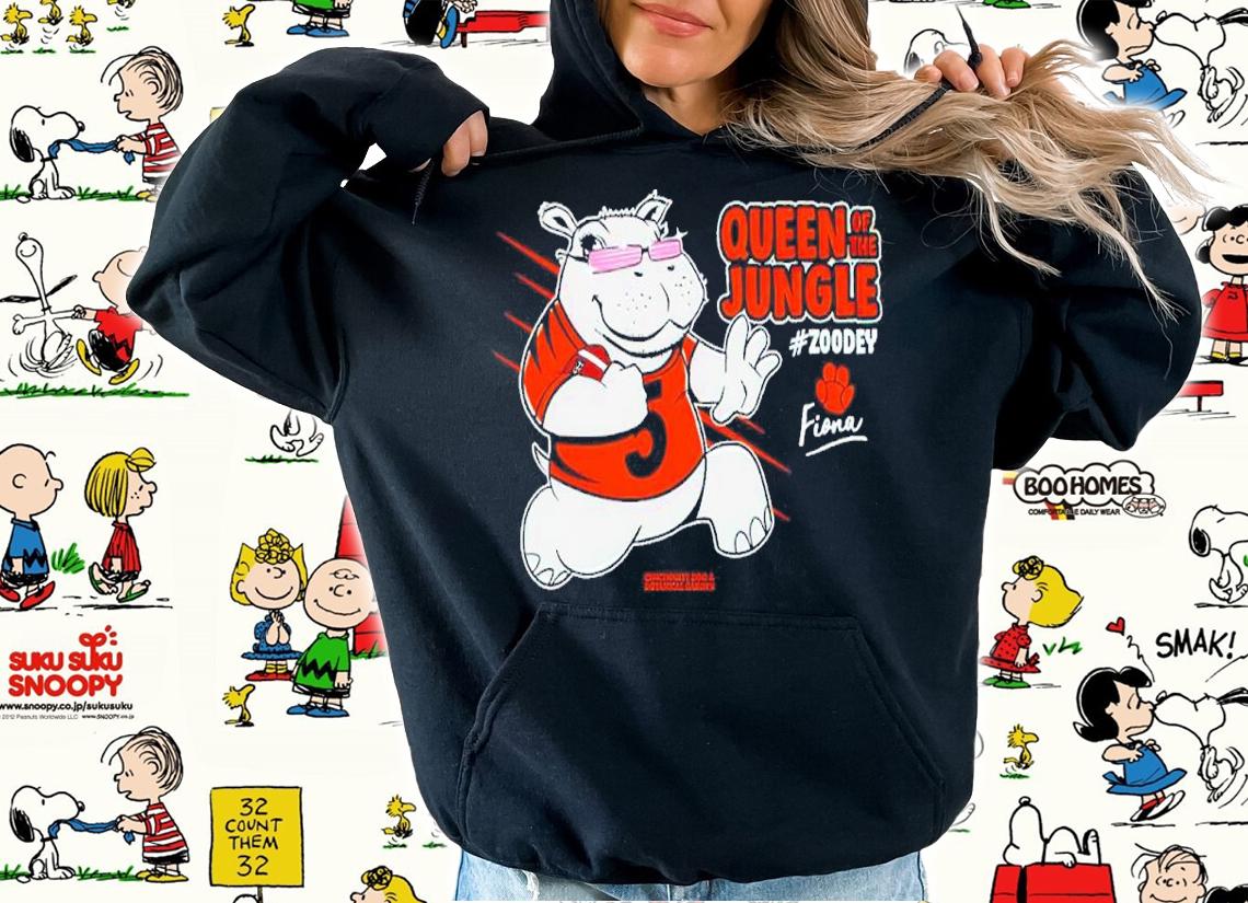 Cincinnati Bengals Hippo Queen Of The Jungle Fiona Shirt hoodie