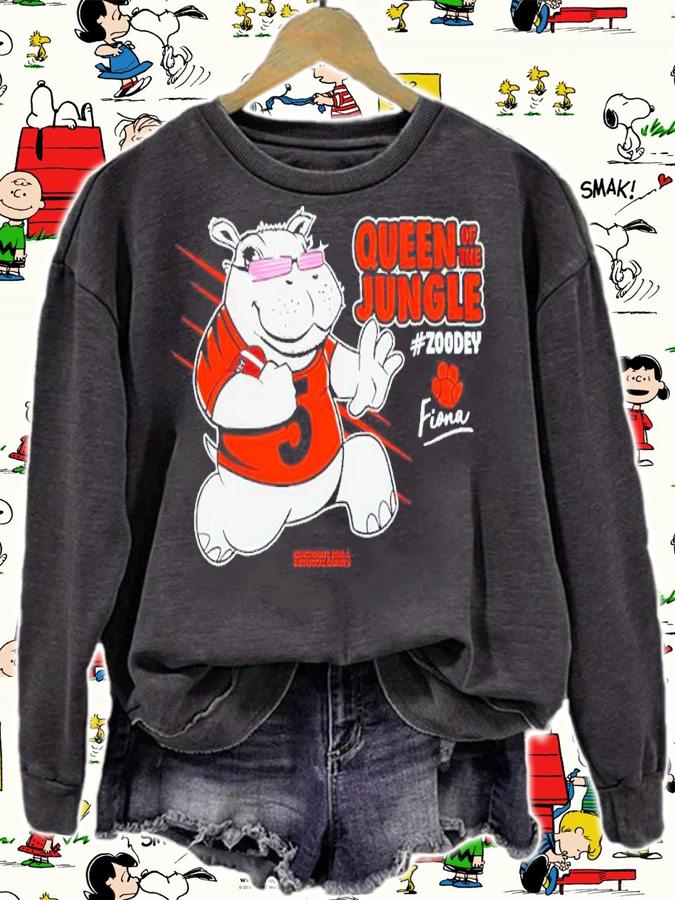 Cincinnati Bengals Hippo Queen Of The Jungle Fiona Shirt sweatshirt