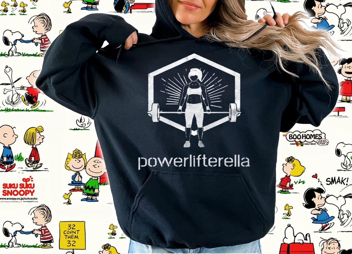 Cool Powerlifterella Vintage Gym Workout Shirt hoodie