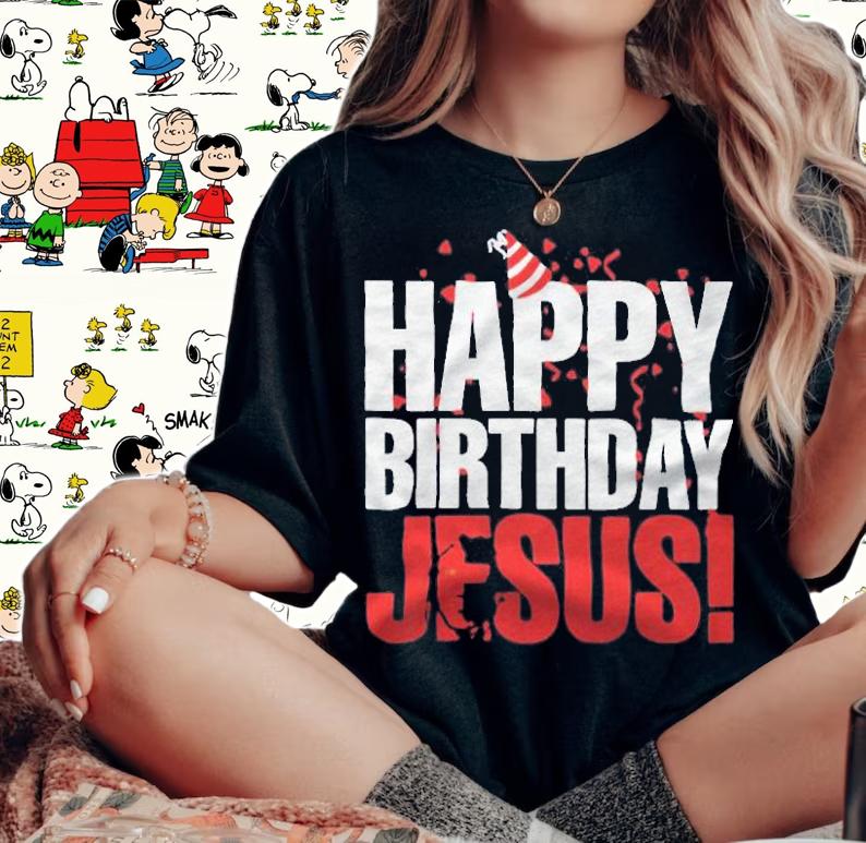 Happy birthday Jesus lightweight T-shirt