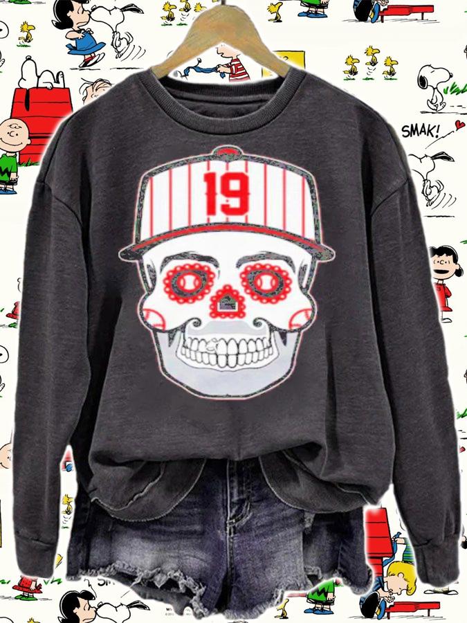 Joey Votto Sugar Skull Baseball Shirt