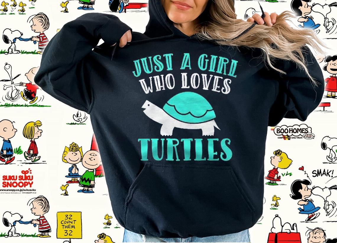 Just A Girl Who Loves Turtles Cute Sea Turtle Shirt