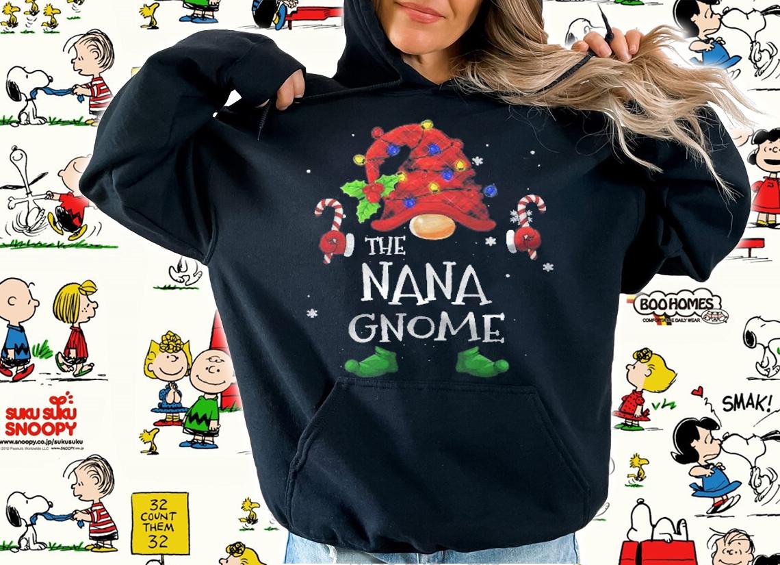 Matching Family Funny The Nana Gnome Christmas Group Shirt hoodie