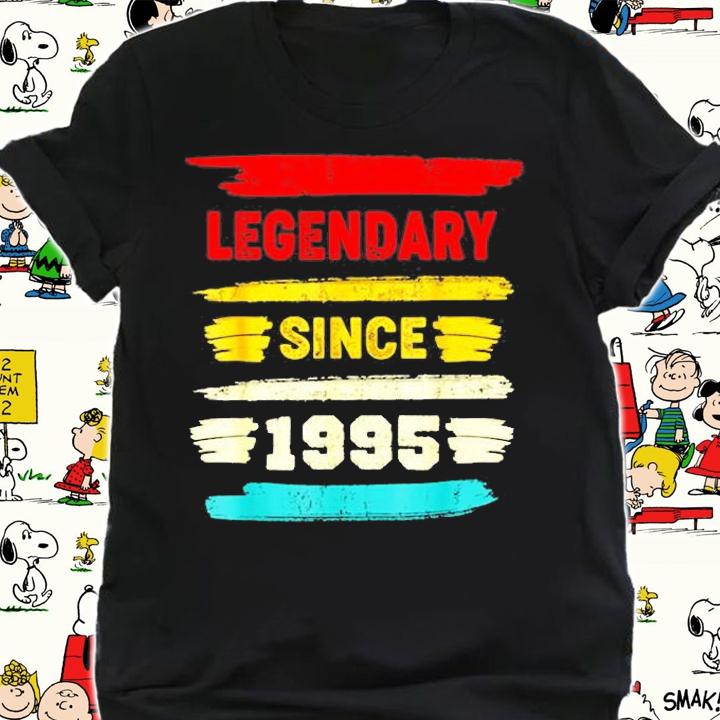 Retro Birthday Gift Vintage Legendary Since 1995 T-Shirt shirt