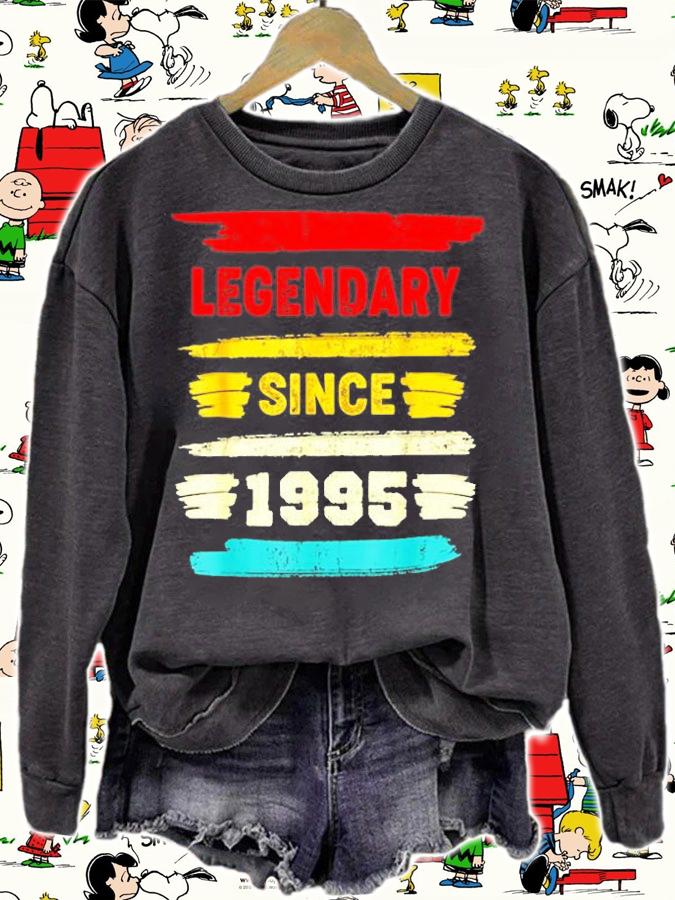 Retro Birthday Gift Vintage Legendary Since 1995 T-Shirt sweatshirt