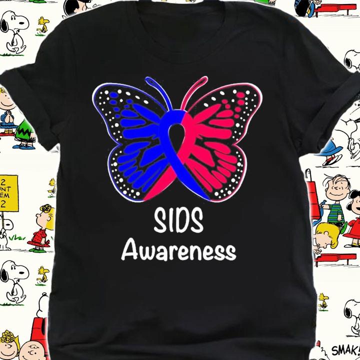 Sids Awareness Warrior Support Sudden Infant Death Syndrome Butterly Shirt