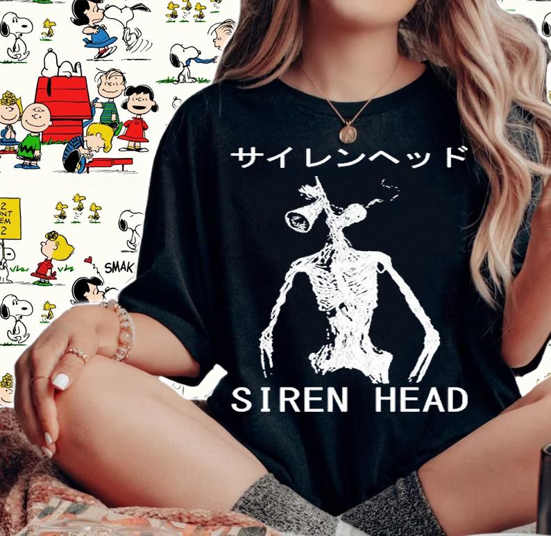 Siren Head Japanese T-Shirt woman shirt